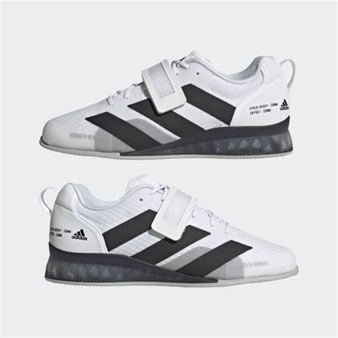 adidas krachtbank|White adipower Weightlifting 3 Shoes .